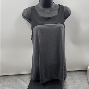2.8.26 Danskin Now Black and Gray Tank Top (L 12-14)